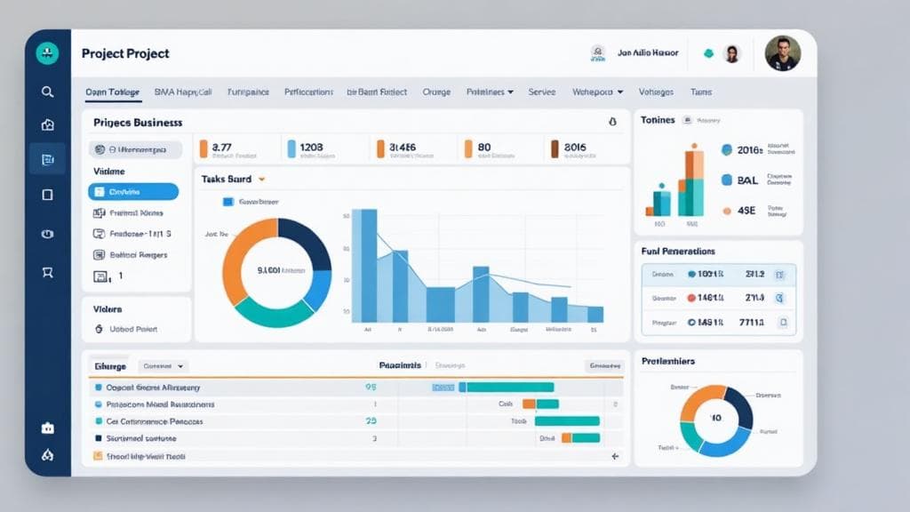 Project Management System dashboard interface